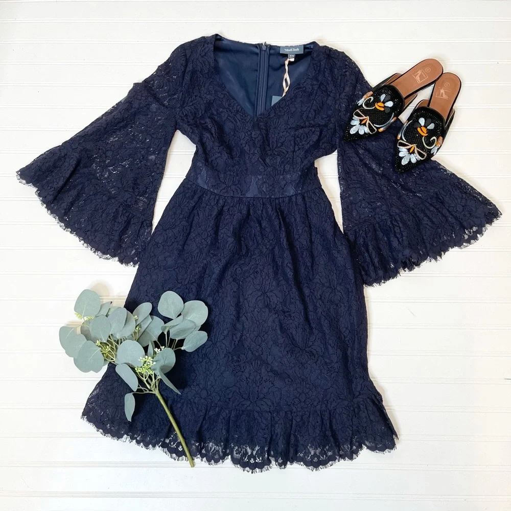 ModCloth Through the Bluebells Lace Dress - Picture 2 of 8